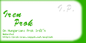 iren prok business card